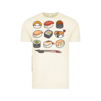 Vintage Arctic happy sushi kawaii anime japanese food lover funny illustration gift Vintage Tee - linhVisuals