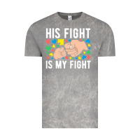 Cloud Rock his fight is my fight autism dad mom fist bump cute supportive awarene Vintage Tee - linhVisuals