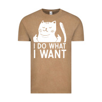 Vintage Coffee i do what i want cat giving a finger funny middle finger rude graphic Vintage Tee - linhVisuals