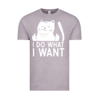 Vintage Zinc i do what i want cat giving a finger funny middle finger rude graphic Vintage Tee - linhVisuals