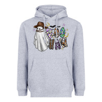 Heather Grey Boo Haw Heavyweight Hoodie - CowhideDigitalArt