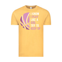 Vintage Mustard i know i play basketball like a girl try to keep up funny gift for gir Vintage Tee - linhVisuals