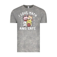 Cloud Rock i love math and cats mountain heart mathematics lover gifts cute and f Vintage Tee - linhVisuals