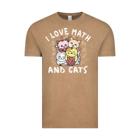 Vintage Coffee i love math and cats mountain heart mathematics lover gifts cute and f Vintage Tee - linhVisuals