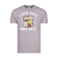 Vintage Zinc i love math and cats mountain heart mathematics lover gifts cute and f Vintage Tee - linhVisuals