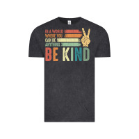 Vintage Black in a world where you can be anything be kind kindness inspirational gi Vintage Tee - linhVisuals