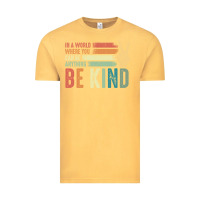Vintage Mustard in a world where you can be anything be kind kindness inspirational gi Vintage Tee - linhVisuals
