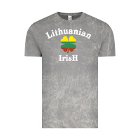 Cloud Rock lucky lithuanian irish flag shamrock leaf st patricks day Vintage Tee - linhVisuals
