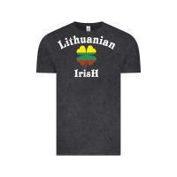 Vintage Black lucky lithuanian irish flag shamrock leaf st patricks day Vintage Tee - linhVisuals
