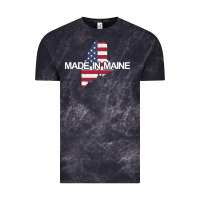 Cloud Black made in maine american flag funny patriotic state lover gift Vintage Tee - linhVisuals