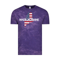 Cloud Purple made in maine american flag funny patriotic state lover gift Vintage Tee - linhVisuals
