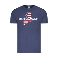 Vintage Denim made in maine american flag funny patriotic state lover gift Vintage Tee - linhVisuals