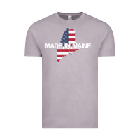 Vintage Zinc made in maine american flag funny patriotic state lover gift Vintage Tee - linhVisuals