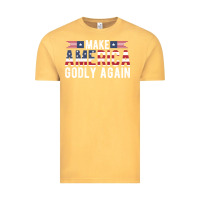 Vintage Mustard make america godly again american flag letters christian quote Vintage Tee - linhVisuals