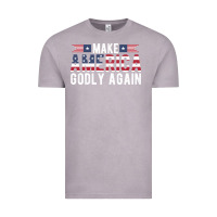 Vintage Zinc make america godly again american flag letters christian quote Vintage Tee - linhVisuals