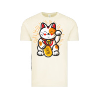 Vintage Arctic maneki neko lucky cat money feline japanese good luck charm kitten gif Vintage Tee - linhVisuals