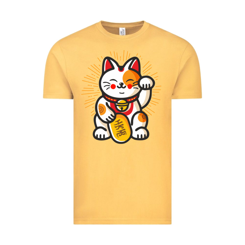 Maneki Neko Lucky Cat Money Feline Japanese Good Luck Charm Kitten Gif Vintage Tee by linhVisuals | Teevron