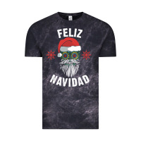 Cloud Black mexican christmas sugar skull feliz navidad spanish speaking xmas gift Vintage Tee - linhVisuals