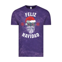 Cloud Purple mexican christmas sugar skull feliz navidad spanish speaking xmas gift Vintage Tee - linhVisuals
