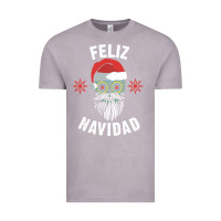 Vintage Zinc mexican christmas sugar skull feliz navidad spanish speaking xmas gift Vintage Tee - linhVisuals