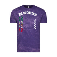 Cloud Purple mexican flag air accordion music instrument lover gift Vintage Tee - linhVisuals