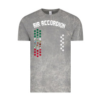Cloud Rock mexican flag air accordion music instrument lover gift Vintage Tee - linhVisuals