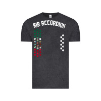 Vintage Black mexican flag air accordion music instrument lover gift Vintage Tee - linhVisuals