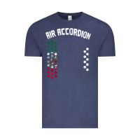Vintage Denim mexican flag air accordion music instrument lover gift Vintage Tee - linhVisuals