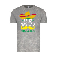 Cloud Rock mexicans say feliz navidad bitchahos funny merry christmas sombrero Vintage Tee - linhVisuals
