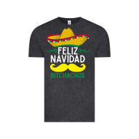 Vintage Black mexicans say feliz navidad bitchahos funny merry christmas sombrero Vintage Tee - linhVisuals