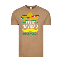 Vintage Coffee mexicans say feliz navidad bitchahos funny merry christmas sombrero Vintage Tee - linhVisuals