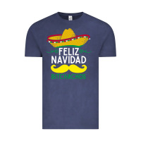 Vintage Denim mexicans say feliz navidad bitchahos funny merry christmas sombrero Vintage Tee - linhVisuals