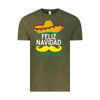 Vintage Olive mexicans say feliz navidad bitchahos funny merry christmas sombrero Vintage Tee - linhVisuals