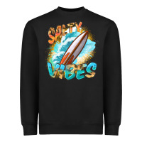 Black Salty vibes Heavyweight Sweatshirt - FaDigitalArtStudio