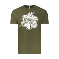 Vintage Olive the fantasy trip megahex dragon Vintage Tee - linhVisuals