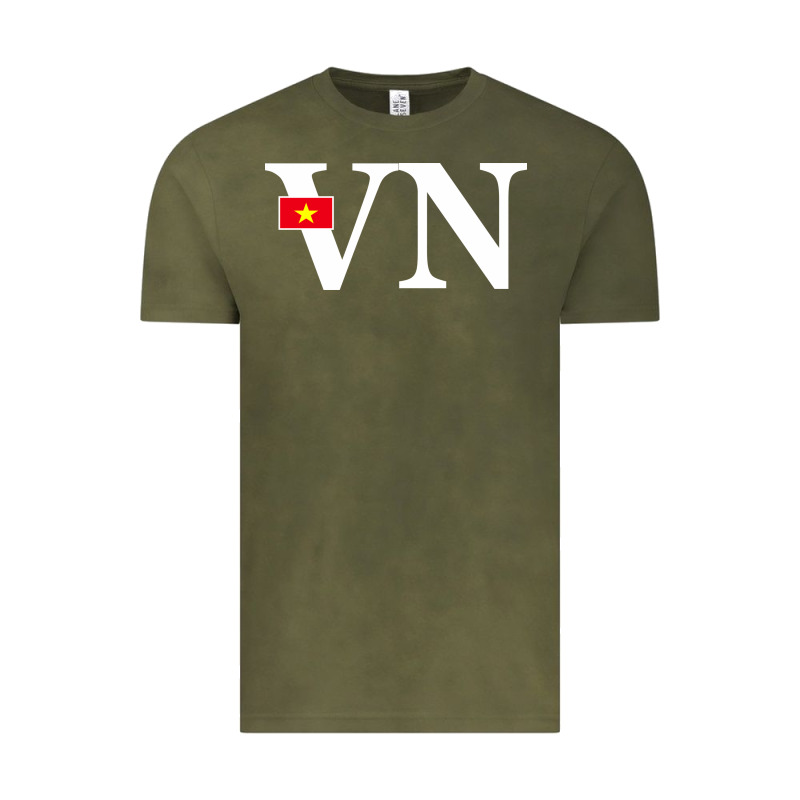 Vietnam Flag And Country Initials Vintage Tee by linhVisuals | Teevron