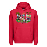 Cardinal on the hunt truck Premium Hoodie - FaDigitalArtStudio