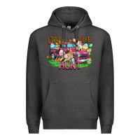 Charcoal Heather on the hunt truck Premium Hoodie - FaDigitalArtStudio