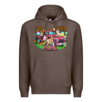 Coffee on the hunt truck Premium Hoodie - FaDigitalArtStudio