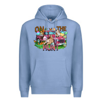 Colony Blue on the hunt truck Premium Hoodie - FaDigitalArtStudio