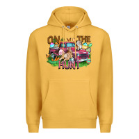 Mustard on the hunt truck Premium Hoodie - FaDigitalArtStudio