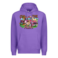 Purple on the hunt truck Premium Hoodie - FaDigitalArtStudio