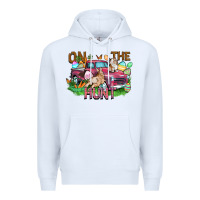 White on the hunt truck Premium Hoodie - FaDigitalArtStudio