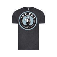 Vintage Black top pot doughnuts Vintage Tee - linhVisuals