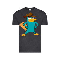 Vintage Black phineas and ferb, agent p, perry the platypus Vintage Tee - linhVisuals