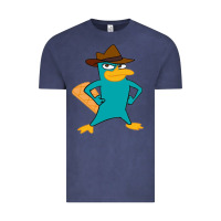 Vintage Denim phineas and ferb, agent p, perry the platypus Vintage Tee - linhVisuals