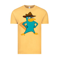 Vintage Mustard phineas and ferb, agent p, perry the platypus Vintage Tee - linhVisuals