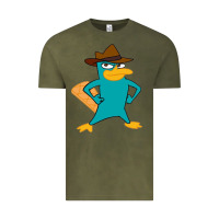 Vintage Olive phineas and ferb, agent p, perry the platypus Vintage Tee - linhVisuals