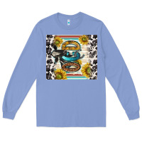 Colony Blue ocd with cow Long Sleeve Tee - TumblerDesignByShophia