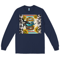 Navy ocd with cow Long Sleeve Tee - TumblerDesignByShophia